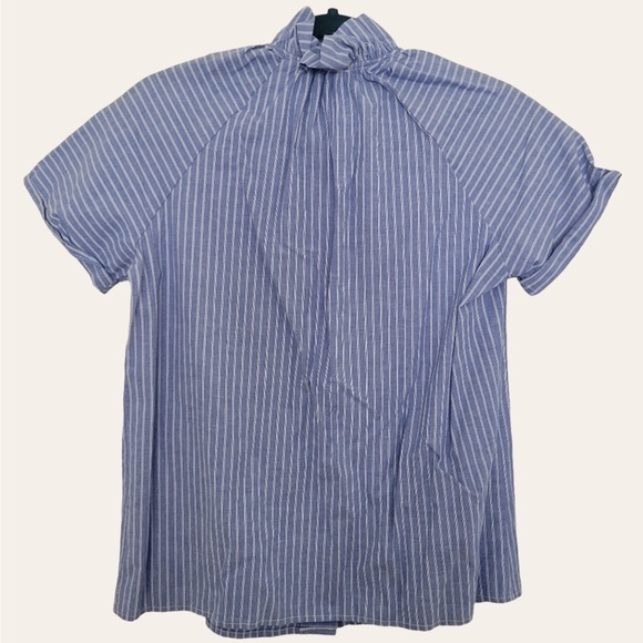 NWT Anthropologie Amadi Tansey Ruffled Button Down sz. Large - Picture 4 of 7